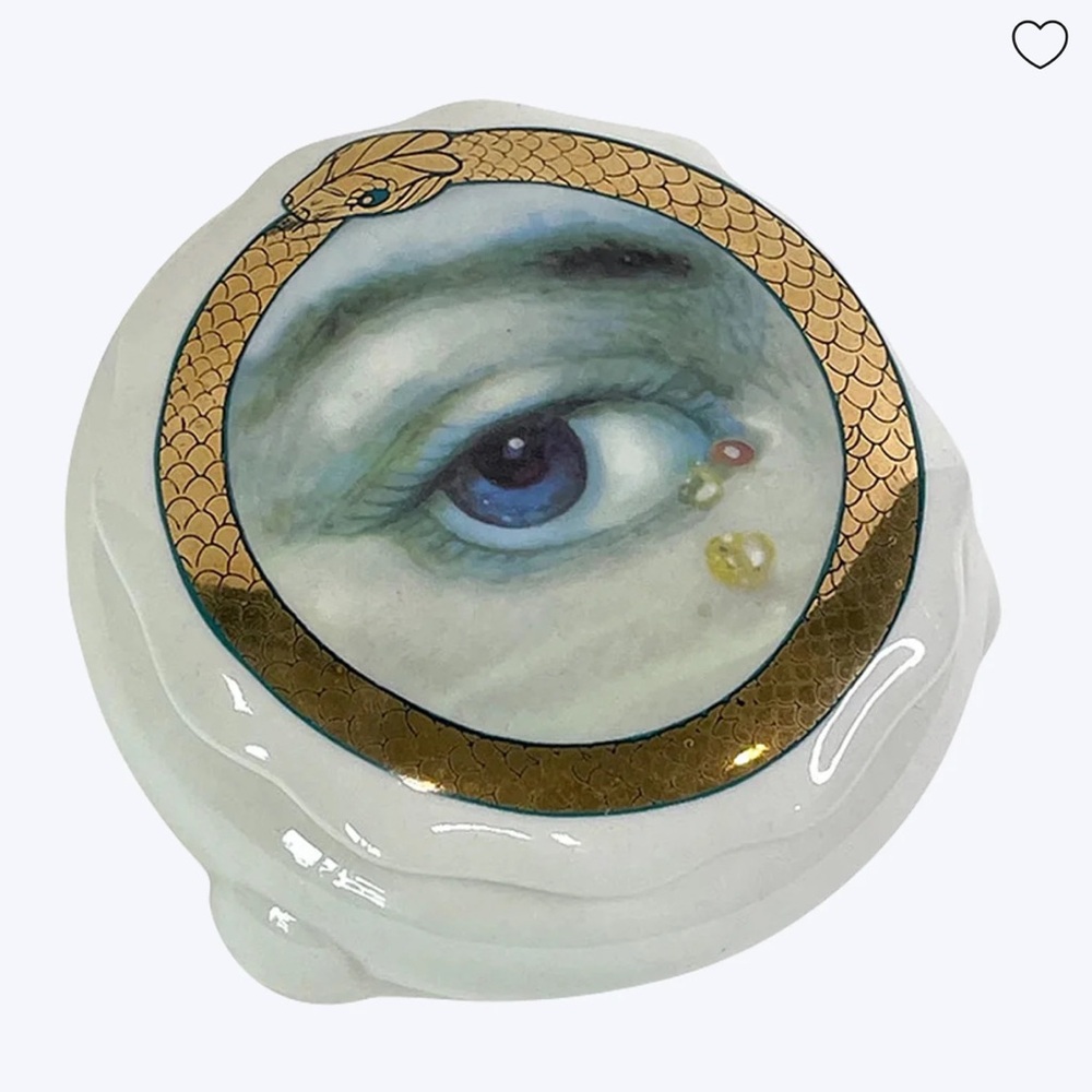 SPITFIRE GIRL LOVER'S EYE CERAMIC TRINKET BOX (new in gift box) - Picture 15 of 15